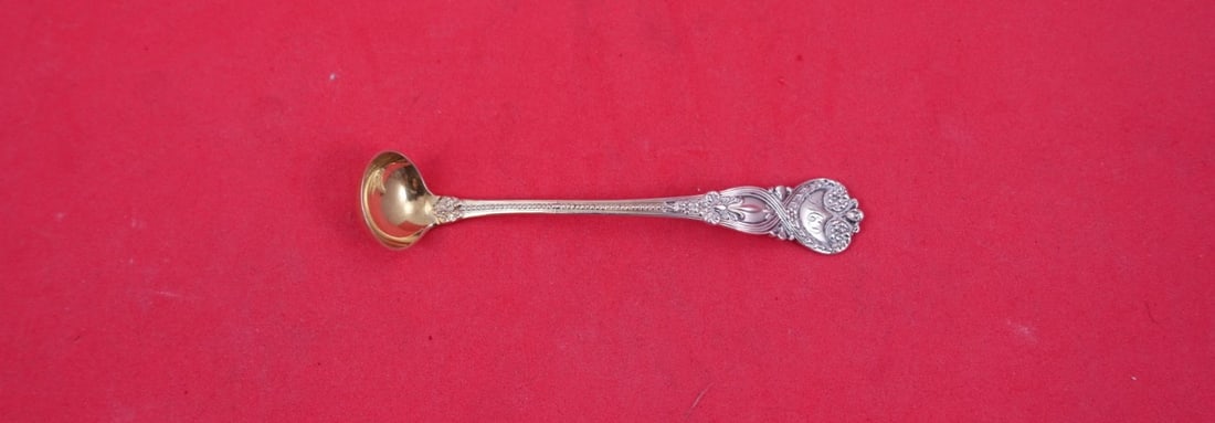Tiffany Saint James Sterling Silver Gold Washed Mustard Ladle 3 7/8 (1 of 2)