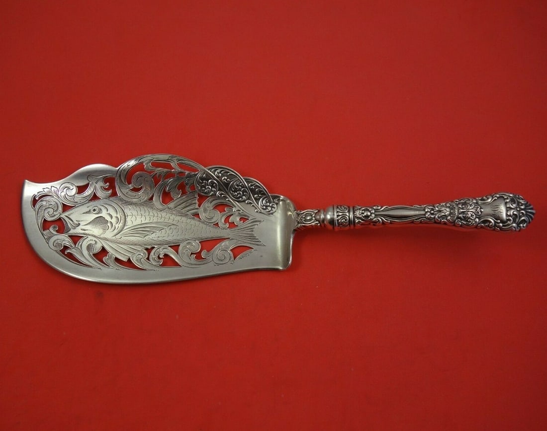 Dominick & Haff Renaissance Sterling Silver Fish Server 11 5/8 Inches: Dominick & Haff Renaissance Sterling Silver Fish Server 11 5/8 Inches This exquisite fish server is crafted by Dominick & Haff in the renowned Renaissance pattern. Made from high-quality sterling silv