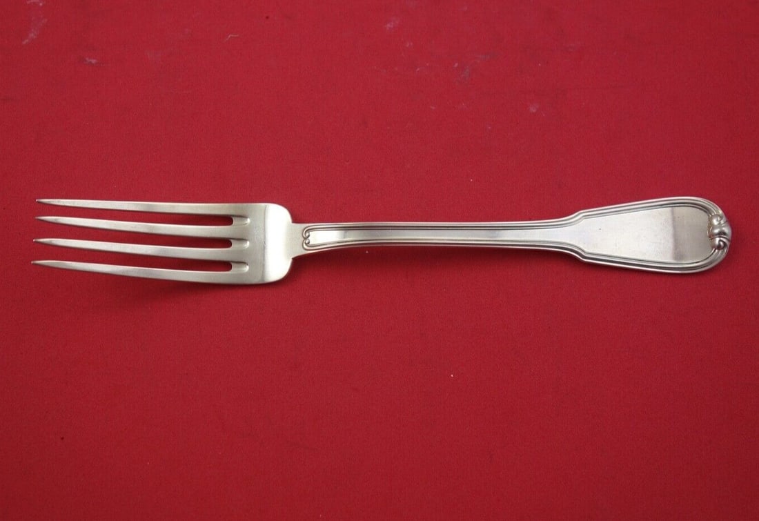 Buccellati Lucrezia Sterling Silver Dinner Fork 8 1/8 Inch: Buccellati Lucrezia Sterling Silver Dinner Fork 8 1/8 Inch This exquisite dinner fork from the Lucrezia pattern by Buccellati is crafted from high-quality sterling silver. Measuring 8 1/8 inches, it s