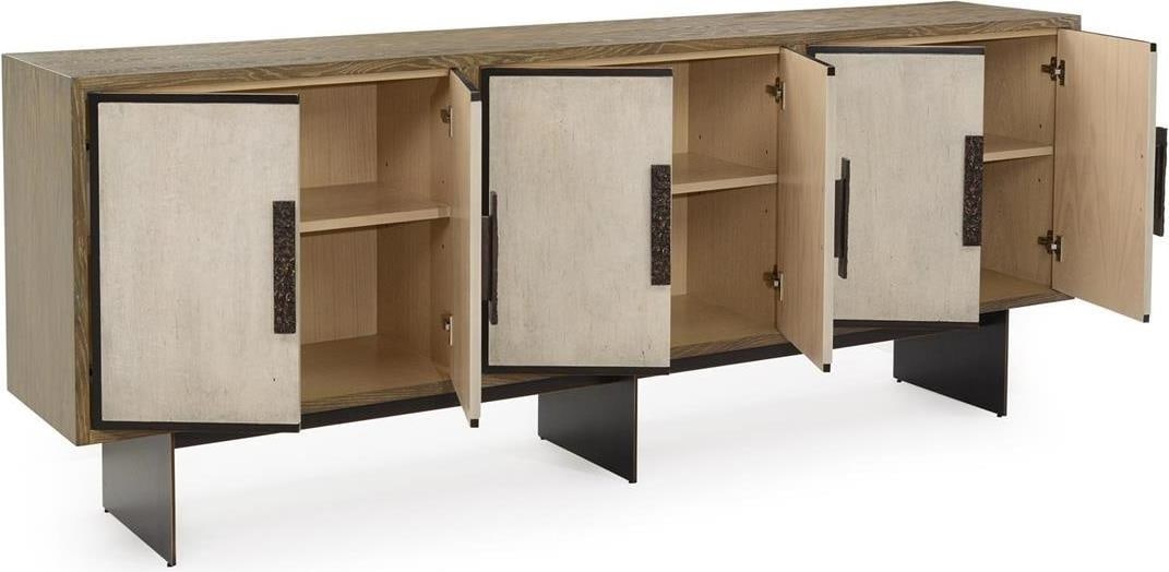 John-Richard Kaya Credenza Blue Driftwood Oak Transitional Style: John-Richard Kaya Credenza Blue Driftwood Oak Transitional Style Introducing the Elegant Kaya Credenza, a stunning piece that combines functionality with modern aesthetics. Crafted by John-Richard, th