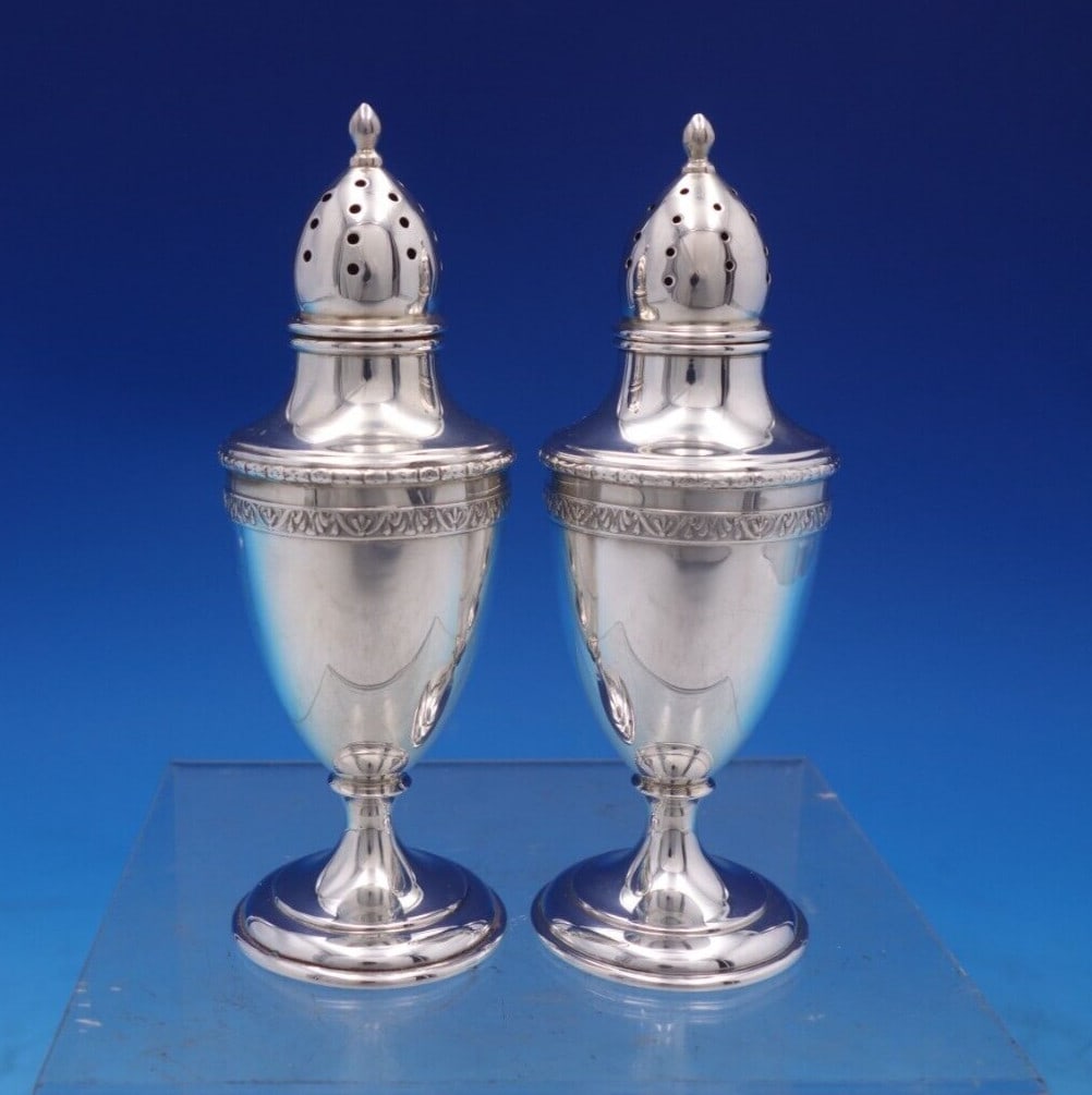 Randahl Sterling Silver Salt and Pepper Shakers Pair 4.5 Inch (1 of 12)
