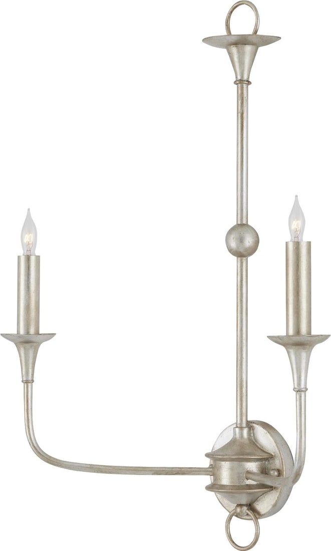 Currey Nottaway Champagne Wall Sconce 2-Light Dimmable Wrought Iron (1 of 6)