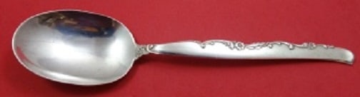 Oneida Flower Lane Sterling Silver Serving Spoon 8.25 inches (1 of 1)