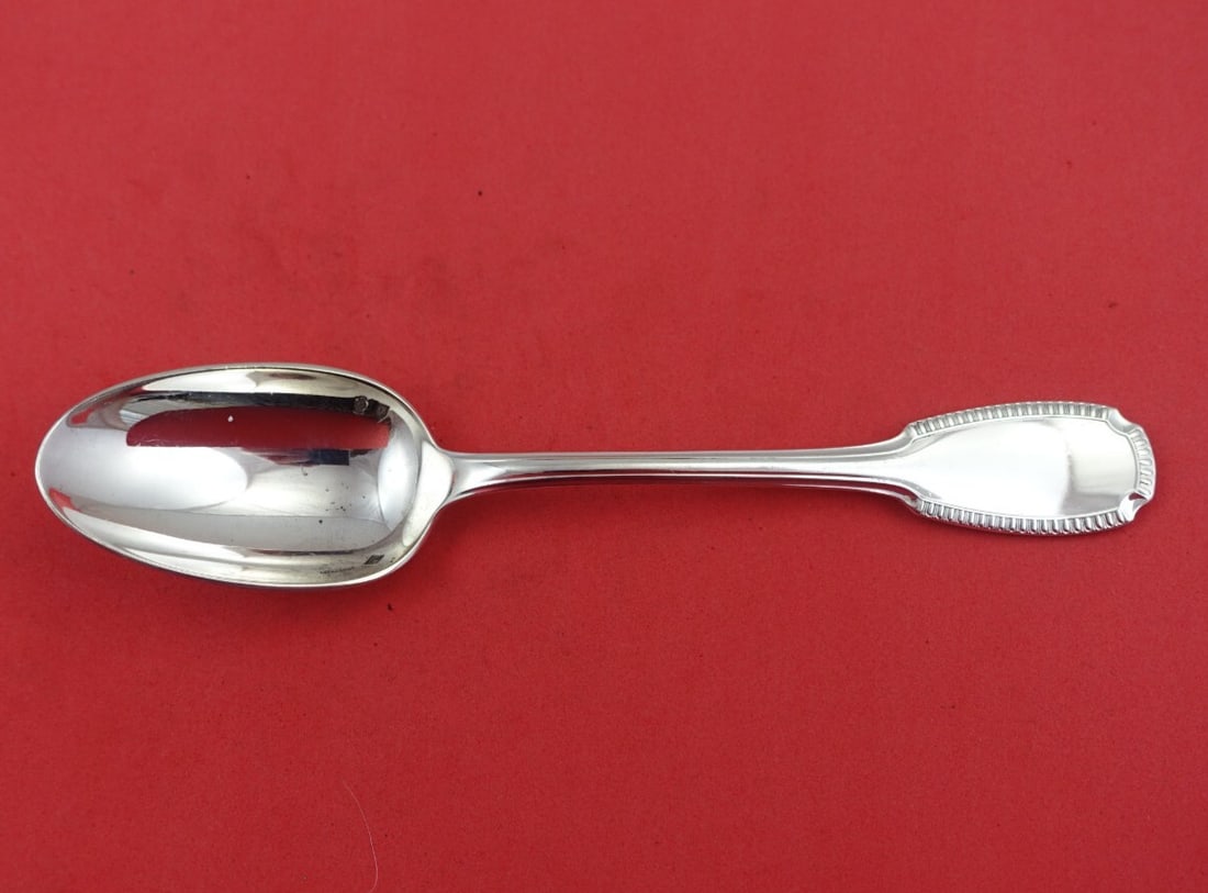 Christofle Godrons Sterling Silver Dessert Spoon 7 1/4 inches by Cardeilhac: Christofle Godrons Sterling Silver Dessert Spoon 7 1/4 inches by Cardeilhac Introducing the exquisite Godrons Dessert Spoon from Christofle, crafted in collaboration with Cardeilhac. This elegant ster