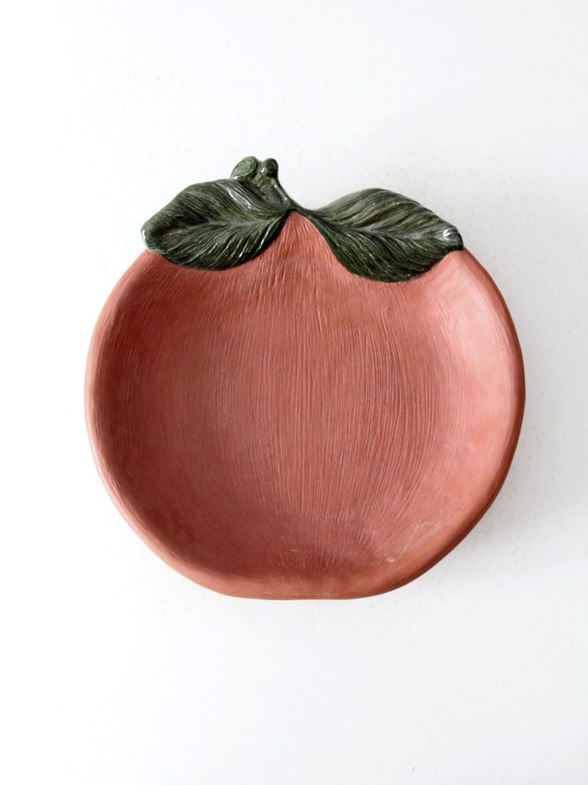 Vintage Ceramic Pumpkin Platter with Leafy Vines 12.5 in (1 of 9)
