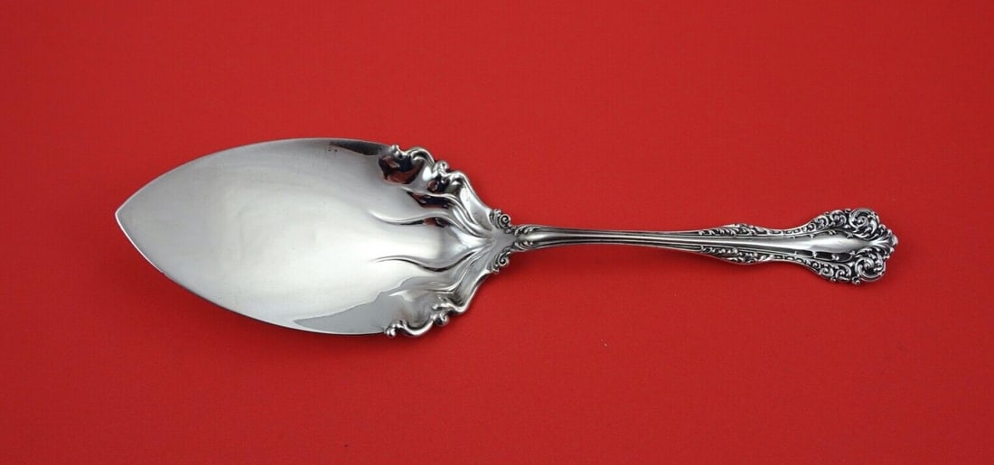 Alvin Florentine Sterling Silver Pie Server 8 5/8 Inches: Alvin Florentine Sterling Silver Pie Server 8 5/8 Inches This exquisite pie server features the elegant Florentine pattern by Alvin, crafted entirely from sterling silver. With a flat handle design, i