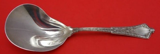Tiffany & Co. Persian Sterling Silver Berry Spoon Conch 9.5": Tiffany & Co. Persian Sterling Silver Berry Spoon Conch 9.5" This exquisite serving spoon is a stunning example of the Persian pattern by Tiffany & Co. Crafted from high-quality sterling silver, this 