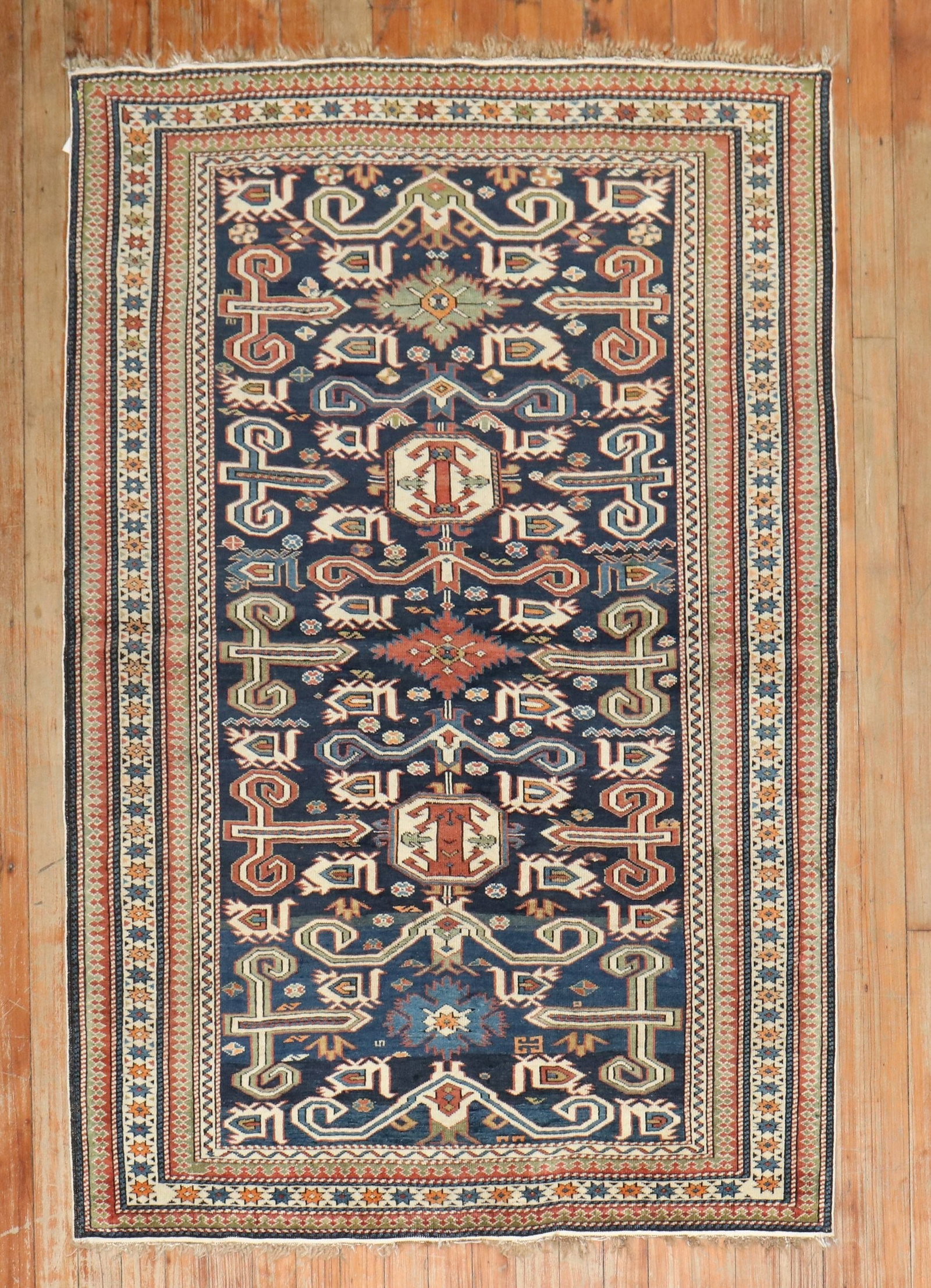 3' 5" x 5' 1" Perpedil Caucasian Rug late 19th century: 3' 5" x 5' 1" Perpedil Caucasian Rug late 19th century Late 19th century Perpedil Caucasian antique rug in a small format. This pre-owned rug is identified as a Caucasian example. Specifications Item 