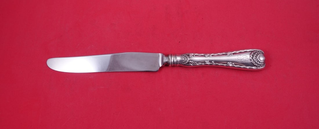 Tiffany Wave Edge Sterling Silver French Dinner Knife 10: Tiffany Wave Edge Sterling Silver French Dinner Knife 10 This is a Tiffany & Co. Wave Edge pattern dinner knife featuring a sterling silver hollow handle and a stainless steel French-style blade. The 