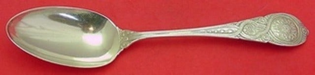 Wendt Moresque Sterling Silver 8 3/4 Serving Spoon Monogrammed: Wendt Moresque Sterling Silver 8 3/4 Serving Spoon Monogrammed Sterling silver serving spoon in the Moresque pattern by Wendt. It is monogrammed, with monos varying, and is in excellent pre-owned cond