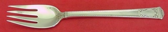 Tiffany & Co San Lorenzo Sterling Silver 7 Inch Fish Fork 4-Tine: Tiffany & Co San Lorenzo Sterling Silver 7 Inch Fish Fork 4-Tine This exquisite 7-inch fish fork features the elegant San Lorenzo pattern by Tiffany & Co. Crafted from high-quality sterling silver, th