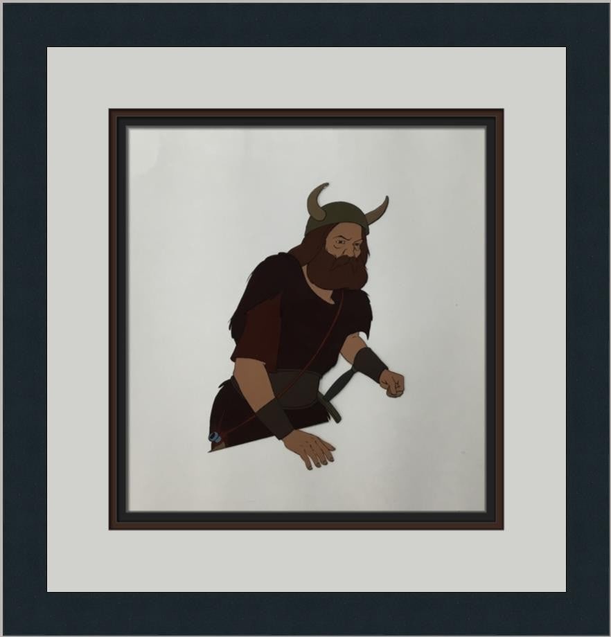 Boromir Animation Cel Painted Artwork from 1978 Lord of the Rings Film: Boromir Animation Cel Painted Artwork from 1978 Lord of the Rings Film This is an original hand-painted animation production cel featuring Boromir from "The Lord of the Rings," produced by Bakshi Anim