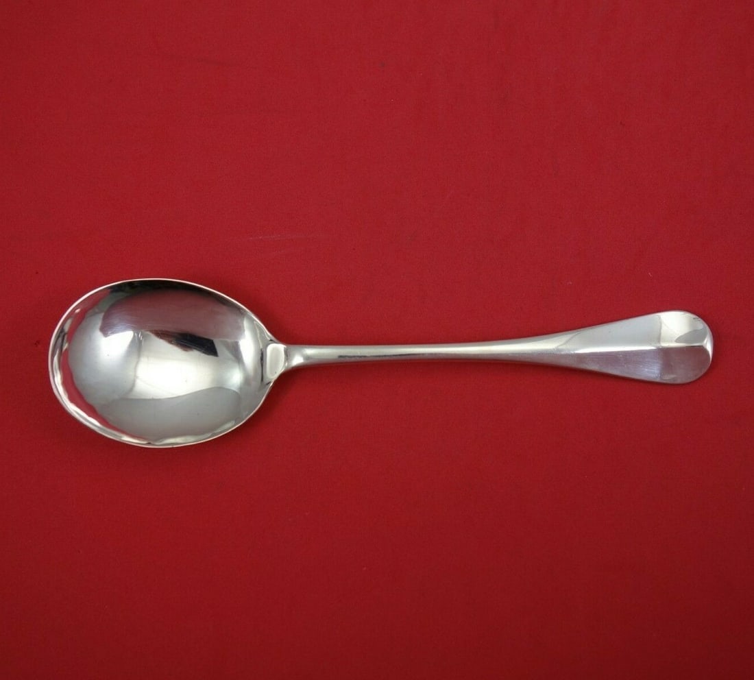 Stieff Queen Anne-Williamsburg Sterling Silver Gumbo Soup Spoon 7.5" (1 of 2)
