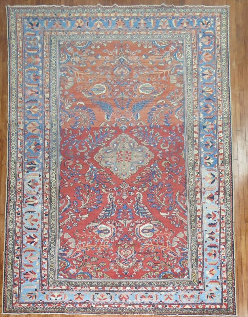 10' x 15' 1" Antique Persian Malayer Lilihan Room Rug: 10' x 15' 1" Antique Persian Malayer Lilihan Room Rug Antique Persian Formal Malayer rug, circa 1920, with a room-size format. The piece is identified as Lilihan/Malayer and is offered in pre-owned co