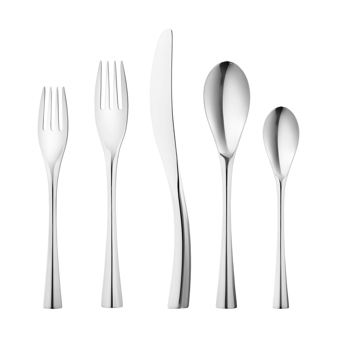 Georg Jensen Cobra Stainless Steel Cutlery Set for 4 - 20 Pieces: Georg Jensen Cobra Stainless Steel Cutlery Set for 4 - 20 Pieces Elevate your dining experience with this vintage set of Cobra cutlery by Georg Jensen, designed by Constantin Wortmann. This elegant se