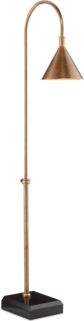 Currey Brass Floor Lamp Adjustable Stem 56 inches Vision Collection (1 of 4)