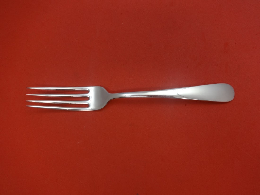Kirk Old Maryland Plain Sterling Silver Fork 7.25 Inch Flatware: Kirk Old Maryland Plain Sterling Silver Fork 7.25 Inch Flatware This exquisite fork is part of the Old Maryland Plain pattern by Kirk, crafted in sterling silver. Measuring 7 1/4 inches, it showcases 