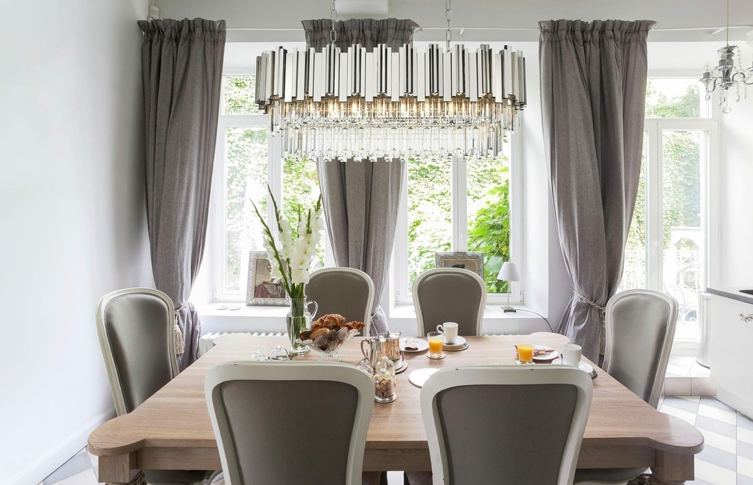 Willow 9-Light Chrome Crystal Chandelier 36 Inch Adjustable: Willow 9-Light Chrome Crystal Chandelier 36 Inch Adjustable This high-quality modern chandelier features a chrome frame paired with clear Royal Cut crystals, offering a sophisticated lighting solution