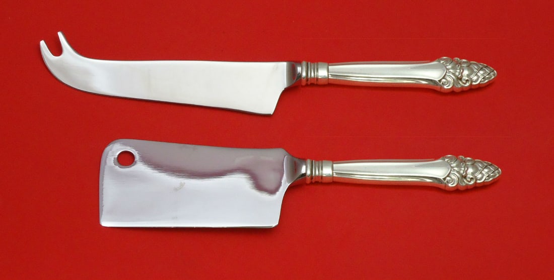 2 Piece Gorham Sovereign Old Sterling Silver Cheese Serving Set HHWS (1 of 1)
