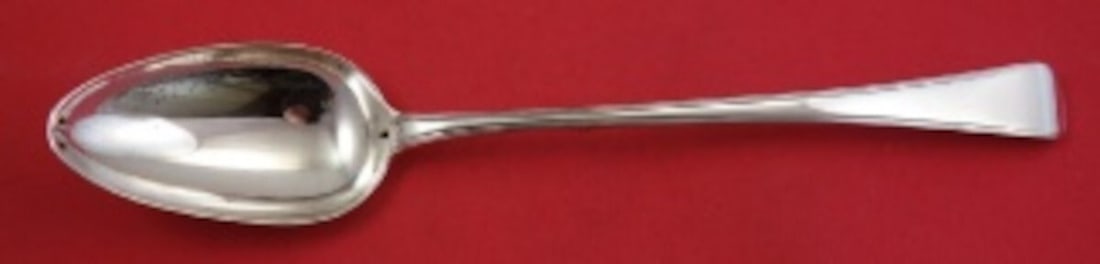 Georgian Sterling Silver Platter Spoon by George Smith IV London 1798 12": Georgian Sterling Silver Platter Spoon by George Smith IV London 1798 12" This exquisite English Georgian Sterling Silver Platter Spoon, crafted by George Smith IV in London in 1798, is a remarkable p