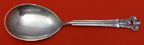 Cohr Monica Sterling Silver Ovoid Berry Spoon 8 Inch: Cohr Monica Sterling Silver Ovoid Berry Spoon 8 Inch This elegant ovoid berry spoon is crafted from high-quality sterling silver by Cohr, featuring the distinctive Monica pattern. Measuring 8 inches i