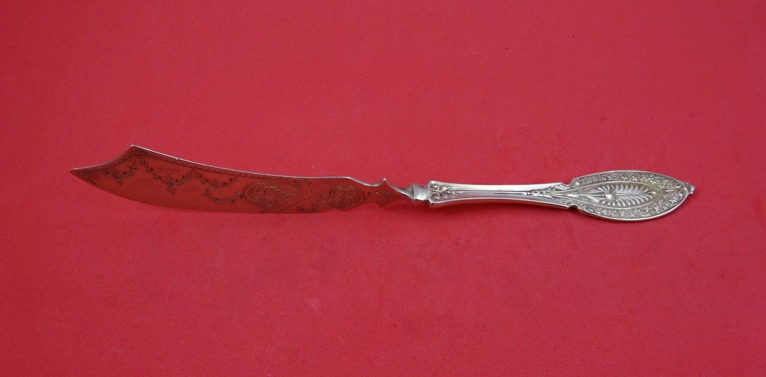 Sterling Silver Master Butter Knife Princess Pattern by John Polhamus Shiebler 8 Inch: Sterling Silver Master Butter Knife Princess Pattern by John Polhamus Shiebler 8 Inch This is a sterling silver master butter knife in the Princess pattern by John Polhamus-Shiebler. It features a fla