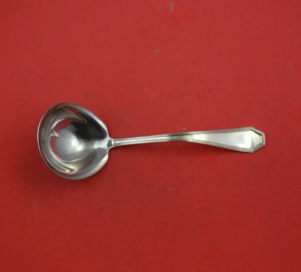 Dominick & Haff Queen Anne Plain Sterling Silver Gravy Ladle 7 1/4 inches (1 of 3)