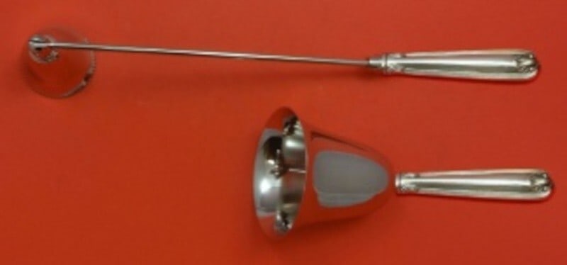 Towle Sterling Silver Benjamin Franklin 2pc Hostess Set Dinner Bell Candle Snuffer (1 of 5)