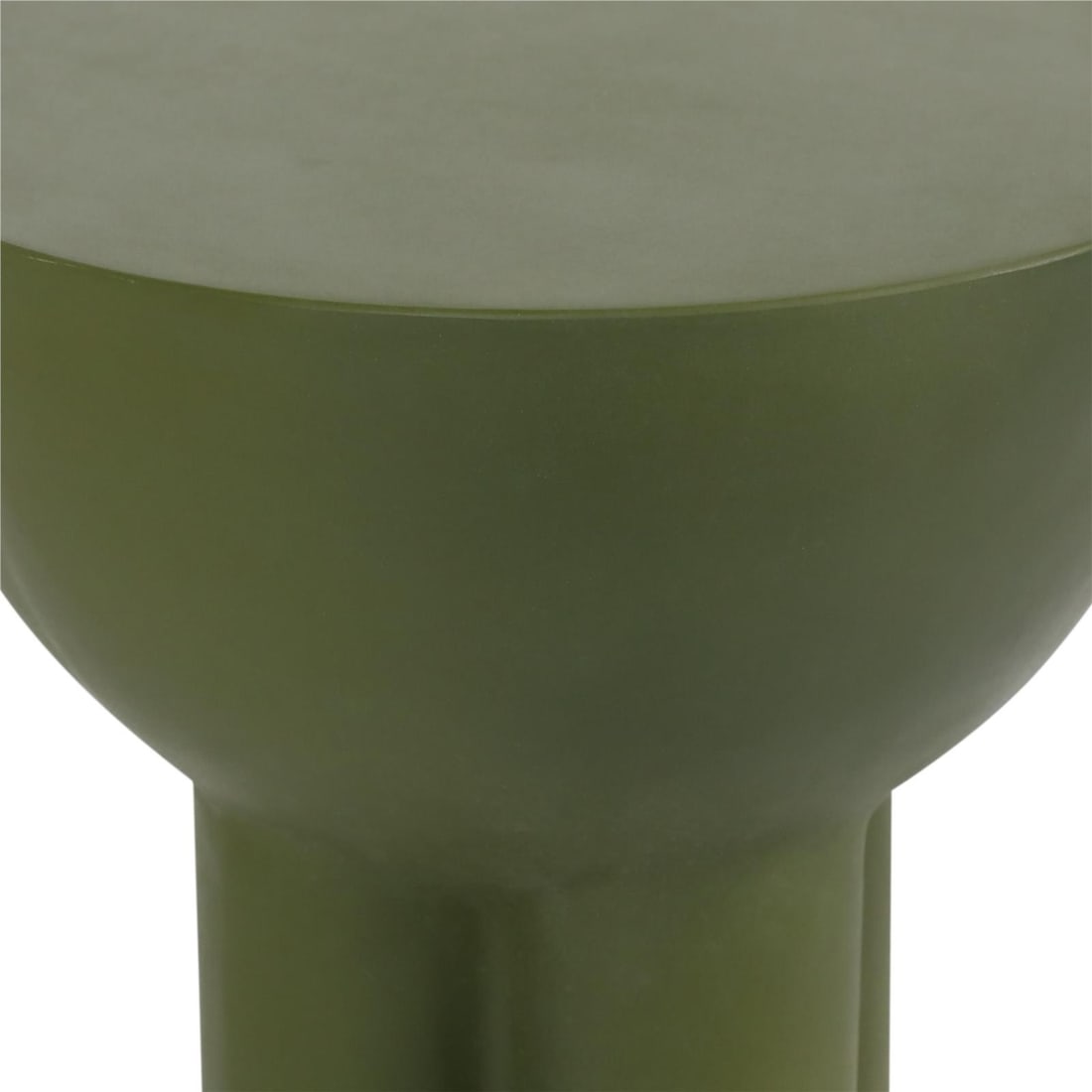 Rhett Olive Green Concrete Outdoor Side Table (1 of 4)