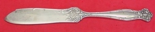 Towle Empire Sterling Silver Fish Knife Flat Handle 7": Towle Empire Sterling Silver Fish Knife Flat Handle 7" Sterling silver fish knife in the Empire pattern by Towle. This all-sterling piece features a flat handle, is not monogrammed, and is in excellen