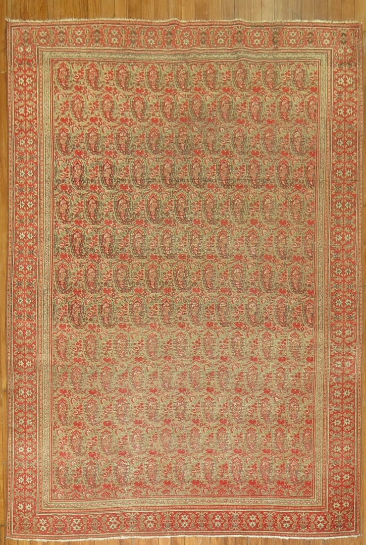5' 3" x 7' 1" Persian Doroksh accent rug in red: 5' 3" x 7' 1" Persian Doroksh accent rug in red Late 19th century Persian Doroksh rug in a red palette. This pre-owned accent rug features the Doroksh type and offers a classic Persian design presence