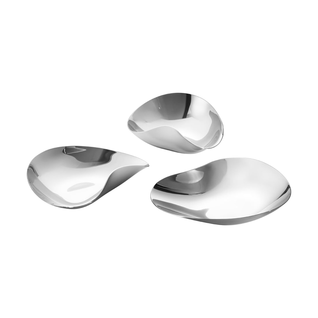 Georg Jensen Indulgence Stainless Steel 3pc Condiment Bowl Set (1 of 4)