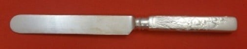 Gorham Knickerbocker Etched Sterling Silver Dinner Knife Blunt 10 in (1 of 1)