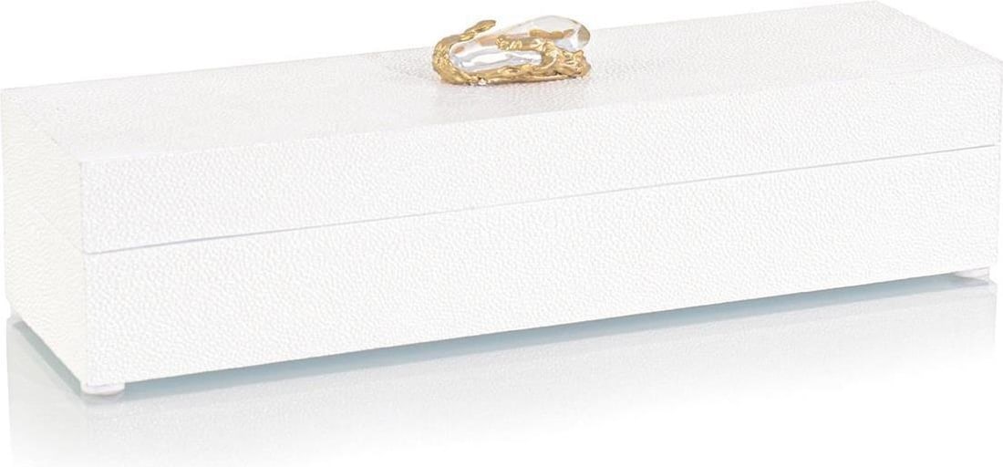 John-Richard Transitional Shagreen Box with Crystal Accents (1 of 1)