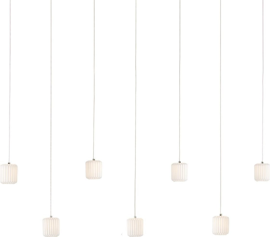 Currey & Company Dove Multi-Drop Pendant 7-Light Ceramic Shades (1 of 3)