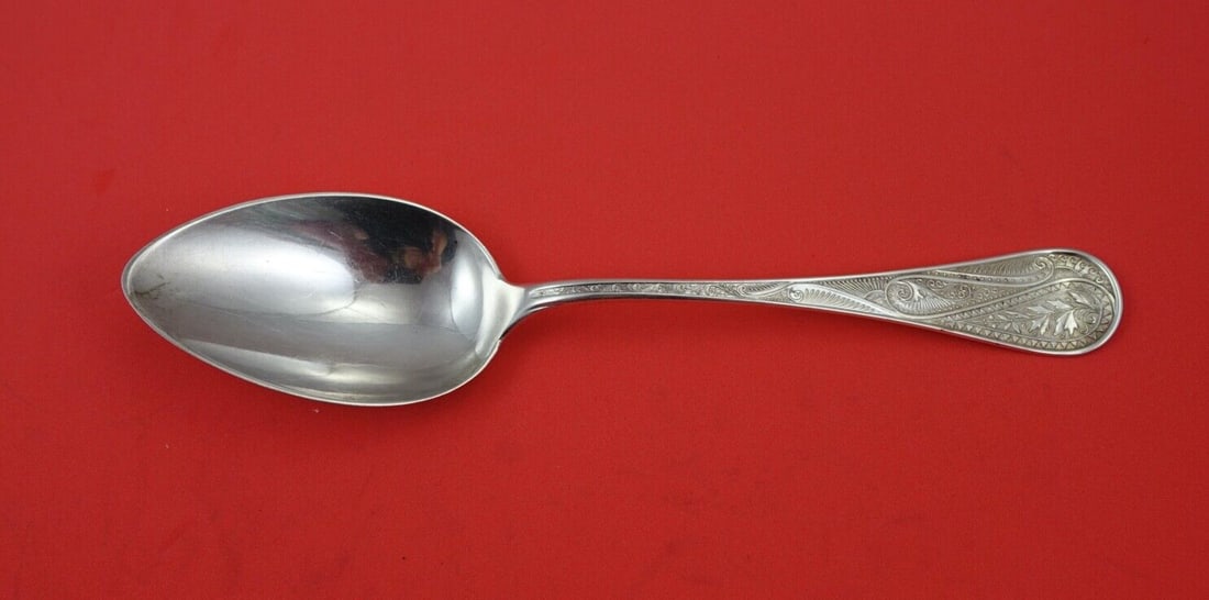 Wood & Hughes Cashmere Sterling Silver Dinner Spoon 8 1/8 inches (1 of 2)