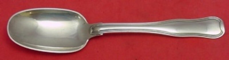 Georg Jensen Old Danish Sterling Silver Dessert Spoon 6 3/4 Inch: Georg Jensen Old Danish Sterling Silver Dessert Spoon 6 3/4 Inch This exquisite dessert spoon from the Old Danish pattern by Georg Jensen is crafted from sterling silver and measures 6 3/4" in length.