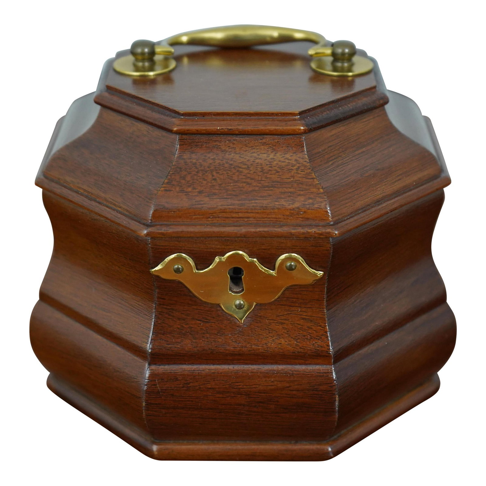Virginia Metalcrafters CW-101 Mahogany Tea Caddy Colonial Williamsburg Collection (1 of 10)