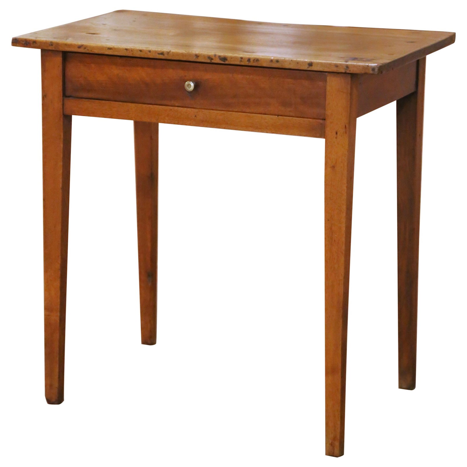 French Louis Philippe Walnut Accent Table With Drawer (1 of 12)