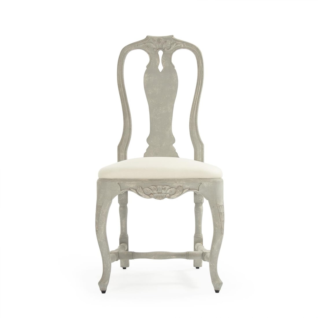Zentique Kate Side Chair English Traditional Alabaster Finish (1 of 4)