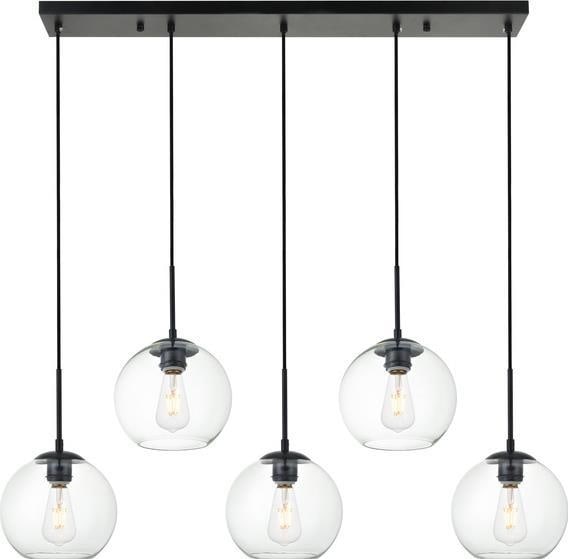 Elegant Lighting Baxter Black Pendant Light Transitional Style UL-Listed: Elegant Lighting Baxter Black Pendant Light Transitional Style UL-Listed Illuminate your space with this elegant Modern Black Pendant Light, designed to enhance sophisticated interiors. Crafted in a t