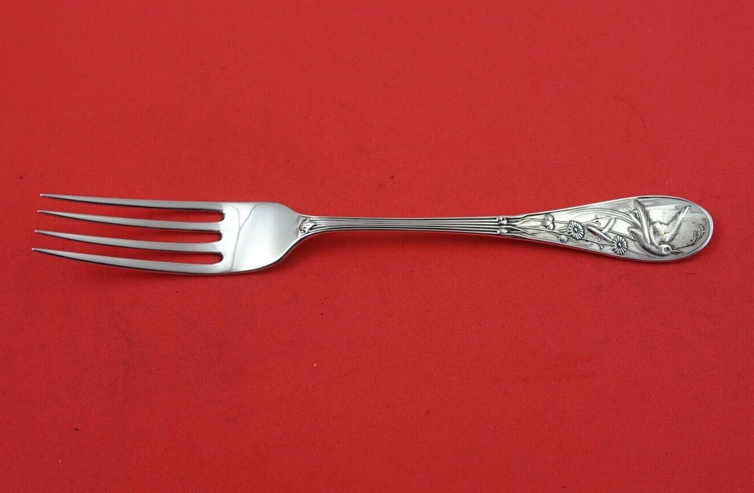 Victorian Sterling Silver Junior Fork Sheffield 1873 by Henry Wilkinson 6 5/8 inches (1 of 2)