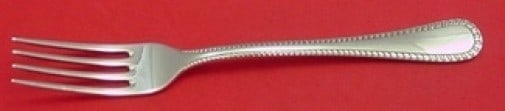 Buccellati Feather Edge Sterling Silver Dinner Fork 7 7/8 Inch: Buccellati Feather Edge Sterling Silver Dinner Fork 7 7/8 Inch This exquisite dinner fork, crafted from sterling silver, features the elegant Feather Edge pattern by Buccellati. Measuring 7 7/8 inches
