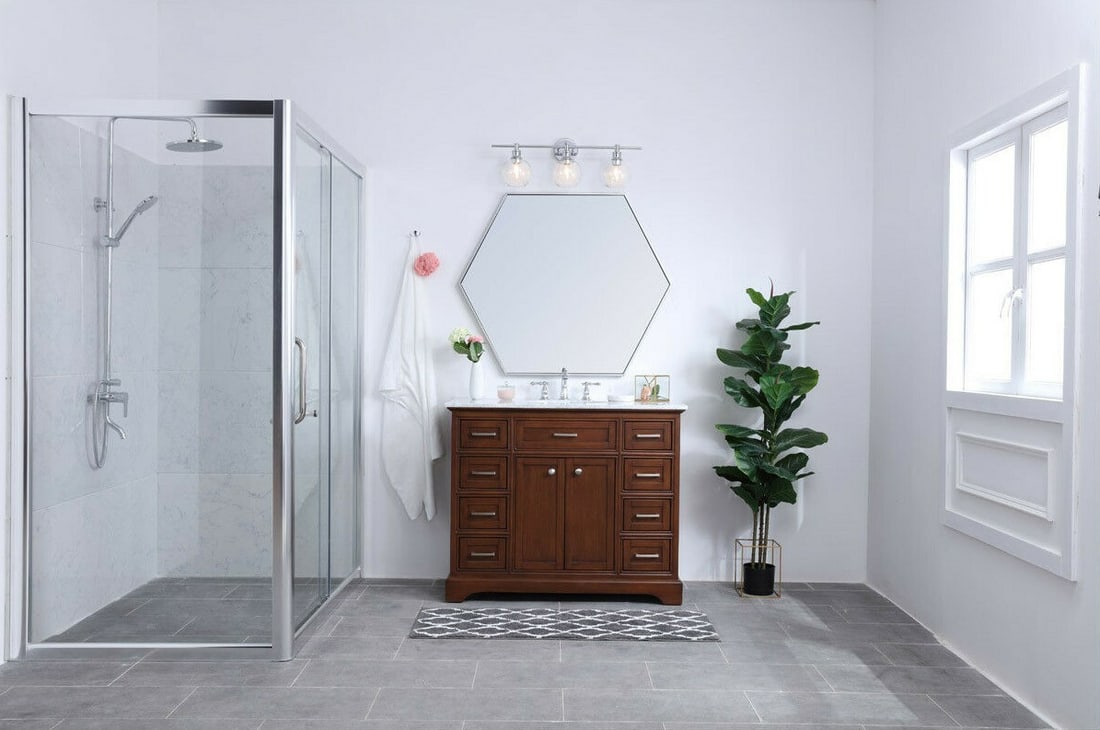 Collier 3 Light Chrome Wall Sconce with Clear Glass Shades 28.1 in (1 of 12)