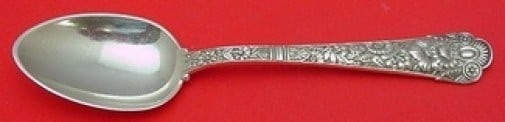 Gorham Cluny Sterling Silver 7 Inch Place Soup Spoon Multi-Motif: Gorham Cluny Sterling Silver 7 Inch Place Soup Spoon Multi-Motif This exquisite Cluny place soup spoon, crafted by Gorham, showcases a stunning multi-motif design. Made of high-quality sterling silver