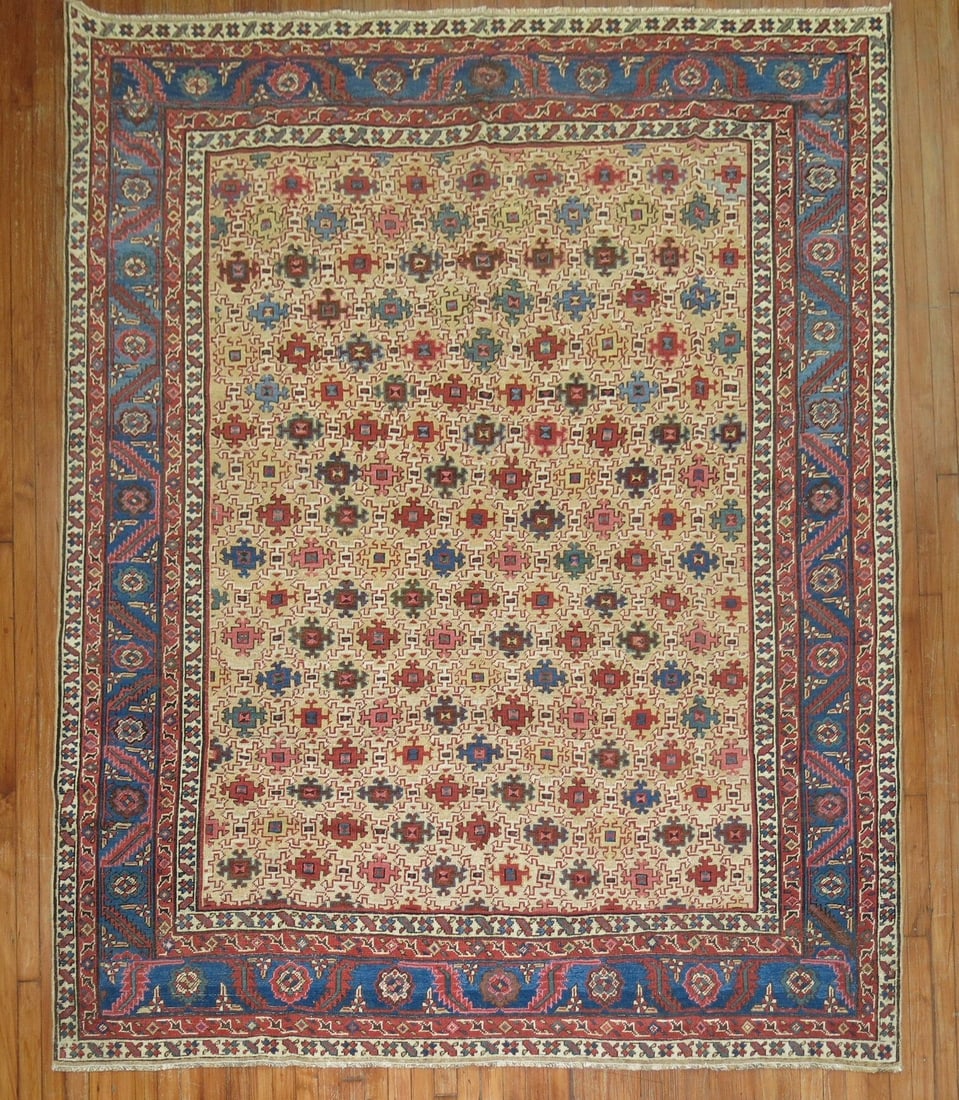 7' x 8' 2" Early 20th Century Persian Bakshaish Rug (1 of 7)