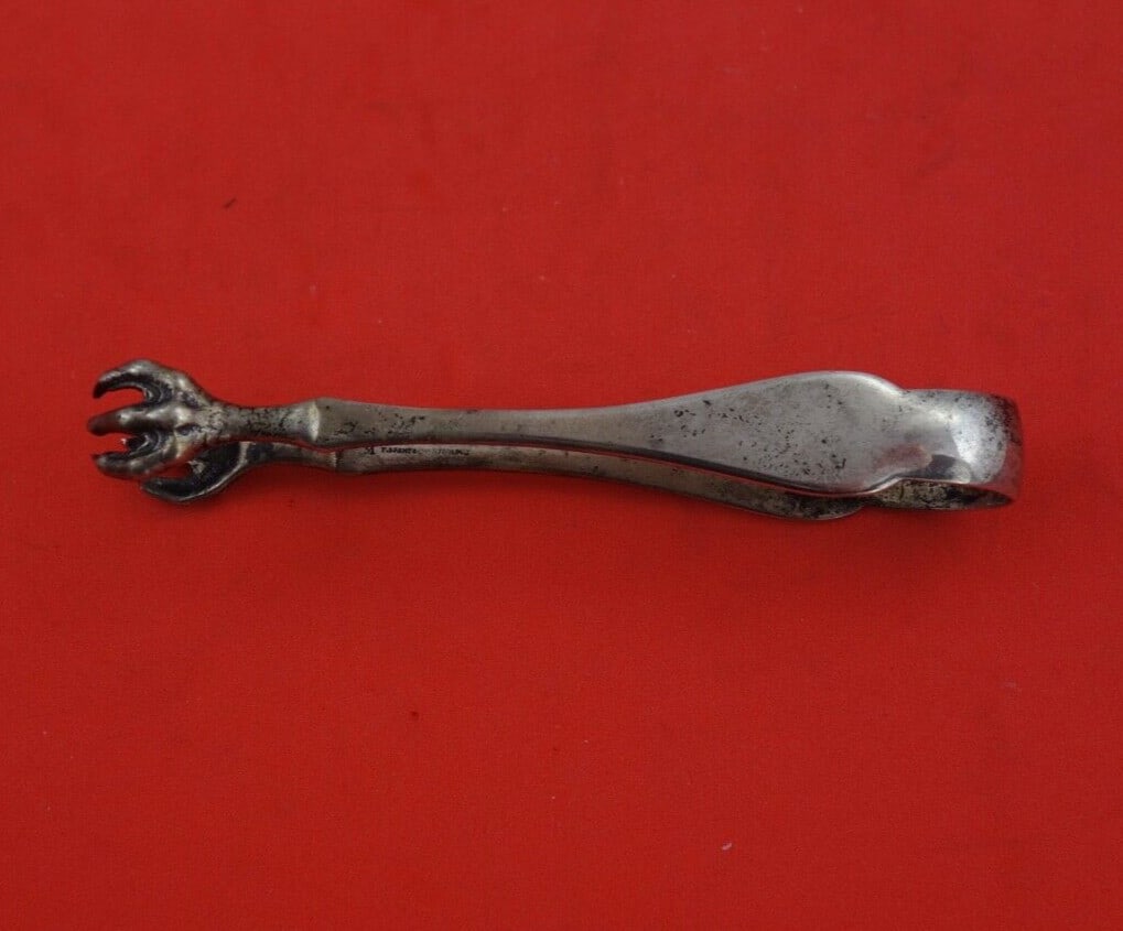 Tiffany & Co King William Sterling Silver Sugar Tong 4 Inch Serving Piece (1 of 2)