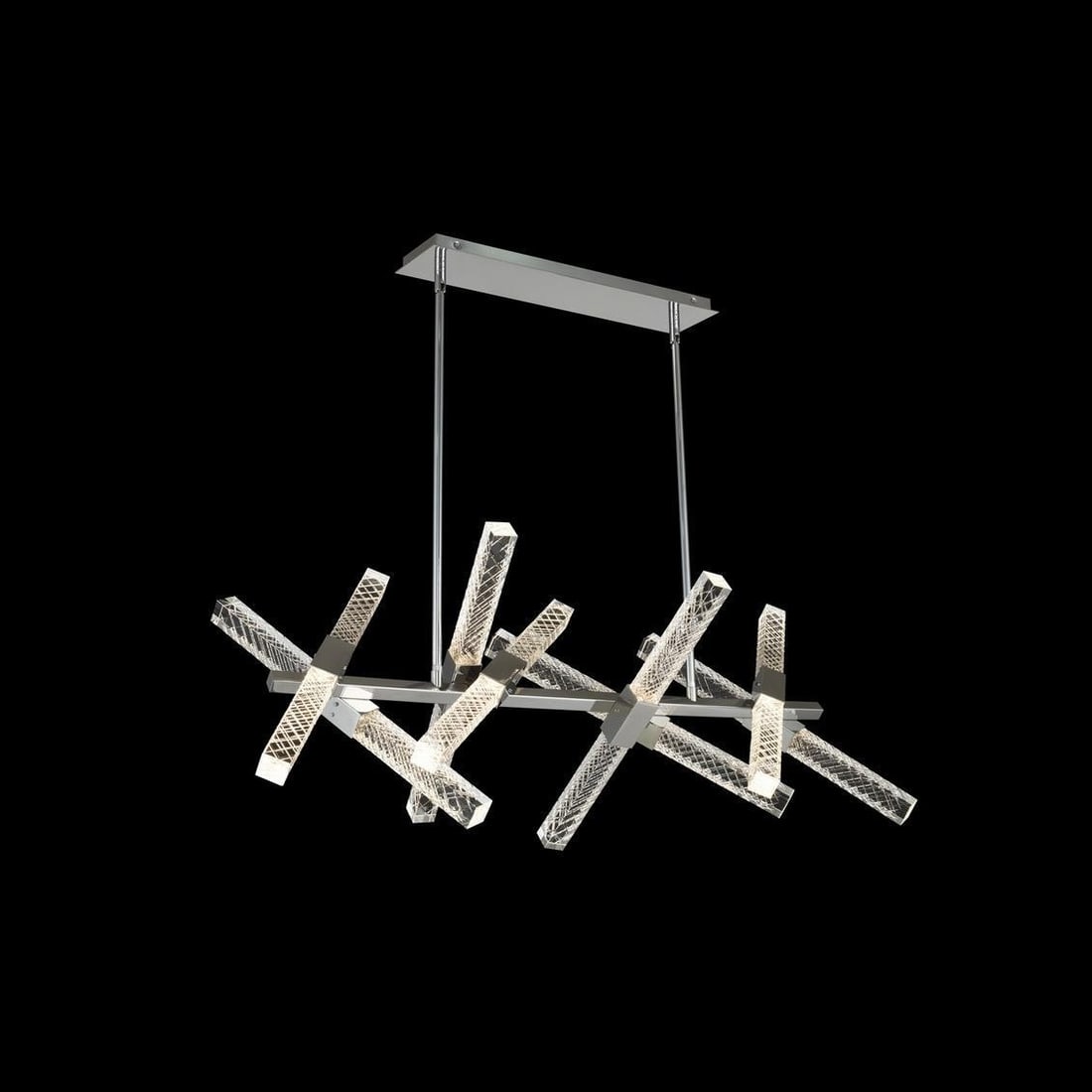 Kalco Apollo 16-Light LED Luxe Fixture Chrome Firenze Crystal: Kalco Apollo 16-Light LED Luxe Fixture Chrome Firenze Crystal Illuminate your space with the Stylish Apollo 16 LED Luxe Light Fixture, a perfect blend of casual luxury and modern design. This stunning