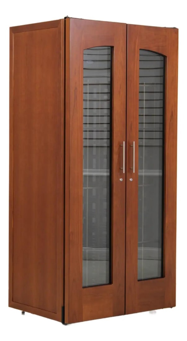 Le Cache 2400 wine cabinet in cherry with CellarPro cooling unit (1 of 10)