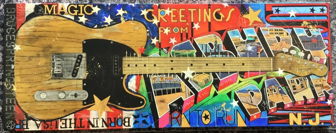 Michael Babyak Bruce Springsteen tribute giclee canvas LE signed numbered (1 of 5)